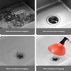 Bathroom Cup Plunger Plunger Plunger Powerful Slip Proof Handle Efficient Small Drain Plunger For Toilet Bathtub Sink