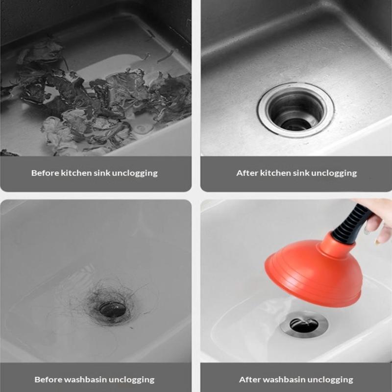 Bathroom Cup Plunger Plunger Plunger Powerful Slip Proof Handle Efficient Small Drain Plunger For Toilet Bathtub Sink