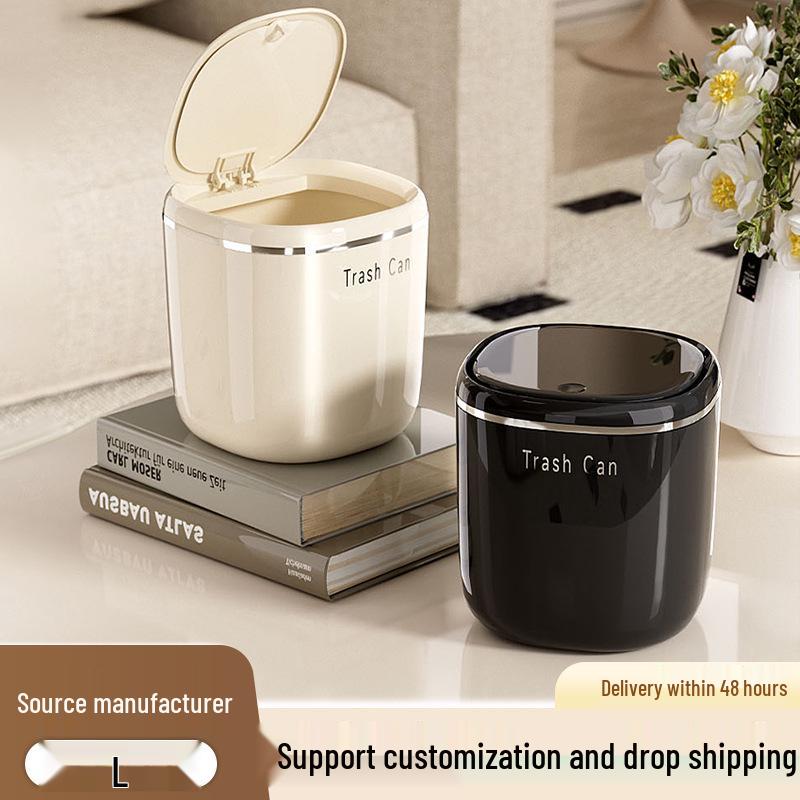 Luxe Press-Type Desktop & Car Trash Bin for Home & Office
