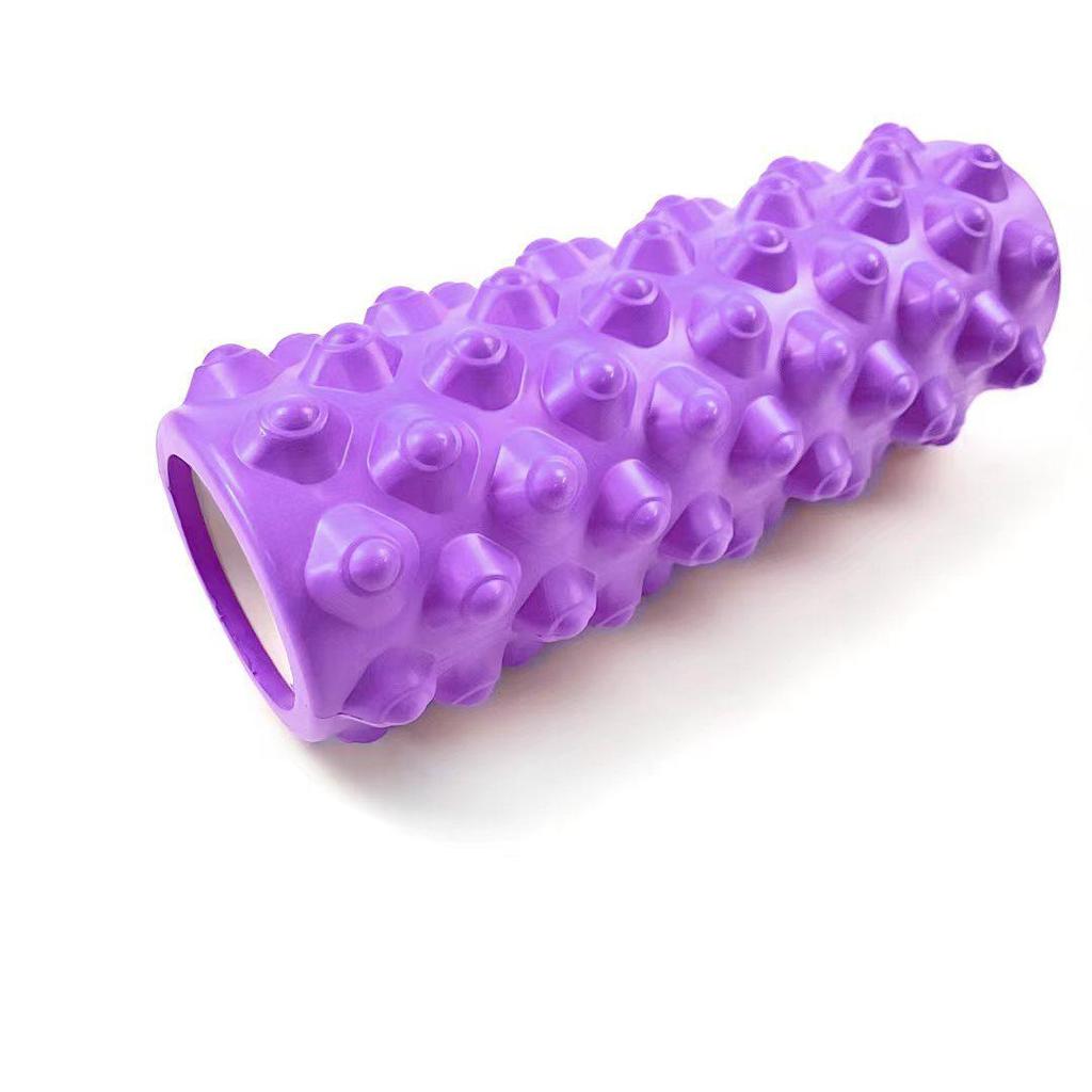 33CM Hollow EVA Foam Roller - Muscle Relaxation, Yoga, Leg Massage, Pilates Wolf Tooth Design