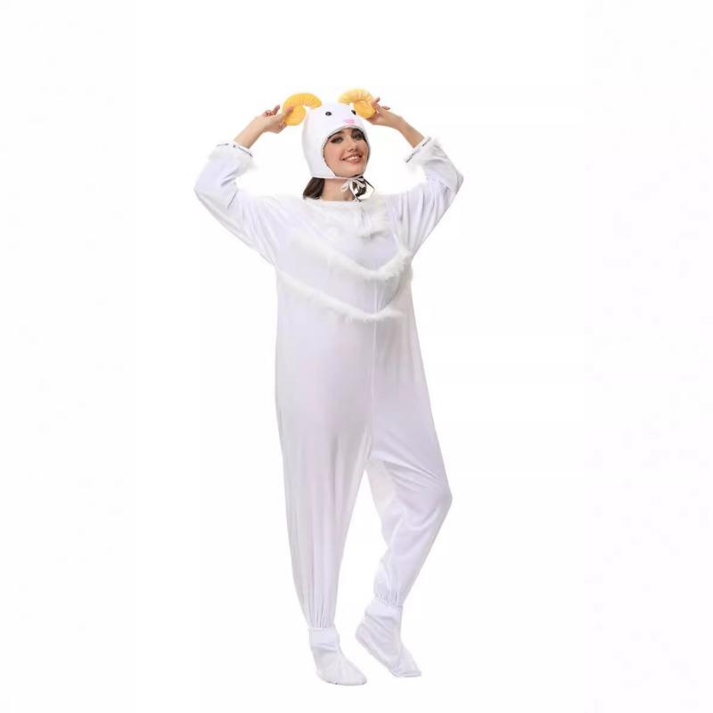 Halloween Adult Sheep Animal Onesie Amusement Park Stage Orgy Party Doll Costume