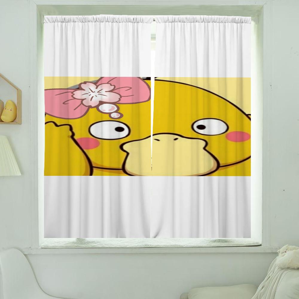 Dom Wnętrze Kuchnia Zasłony do Salonu 2 Części Zaciemniające Zasłony Drzwiowe P-psyduck Przegroda Dekoracja Sypialni