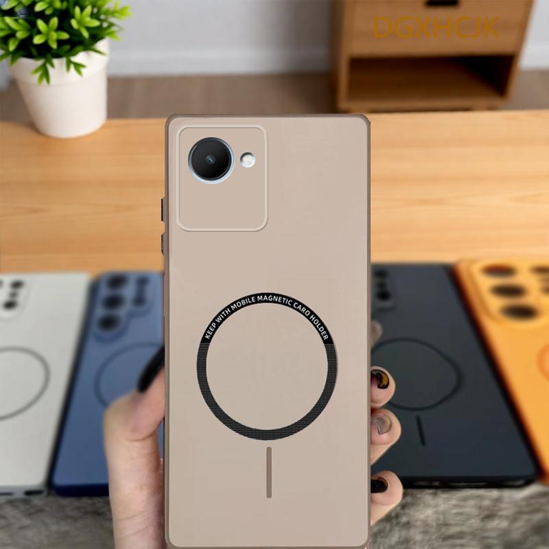 

For Realme C30 Case Realme C30s Phone Case Realme Narzo 50i Prime Cover Shookproof Color magnetic hard Silicone back cover realme C30S