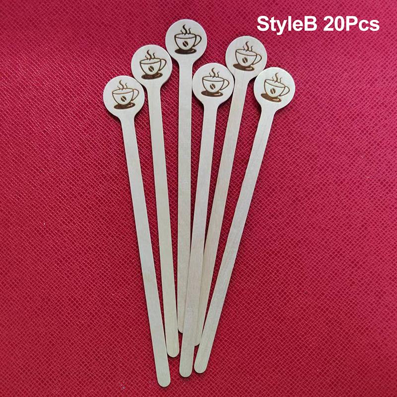 20/100Pcs Coffee Stirrers, 5.9-Inch Wooden Stir Sticks With Round Ends, Disposable Stirring Sticks For Cocktails Milk Tea
