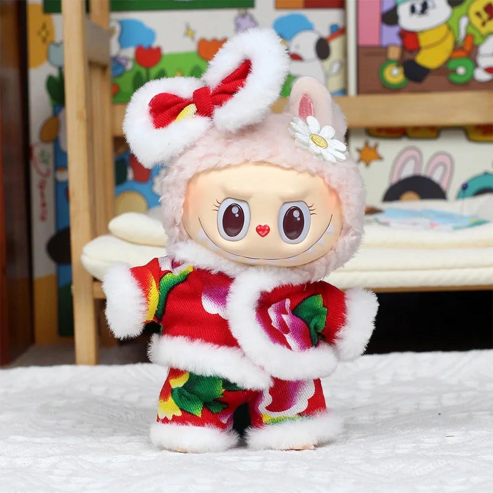 

Одежда для куклы Labubu Big Into Energy, наряд в стиле танцора с аксессуарами для 17 см Ropa Labubu NO DOLL