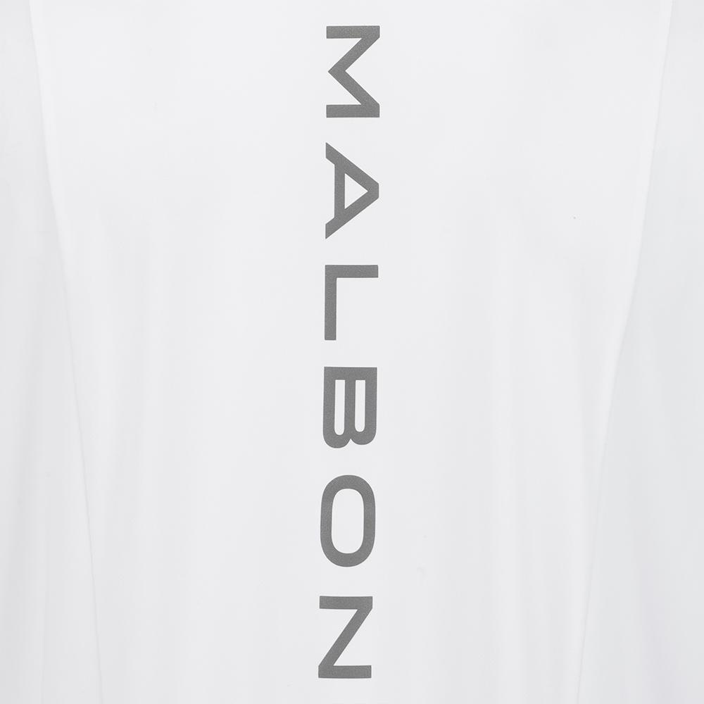 MALBON GOLF Mock Neck Performance T-Shirt White (Man)
