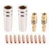 A96I-14PCS 15AK Welding Torch Accessories Consumables MIG Torch Gas Nozzle Tip Holder Of 15AK MIG