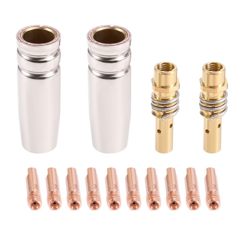 A96I-14PCS 15AK Welding Torch Accessories Consumables MIG Torch Gas Nozzle Tip Holder Of 15AK MIG