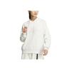 adidas Lounge FW24 Sports Comfortable Versatile Hooded Loose Long Sleeve Sweatshirt Women Sweatshirt Han-Jade-White JJ3543