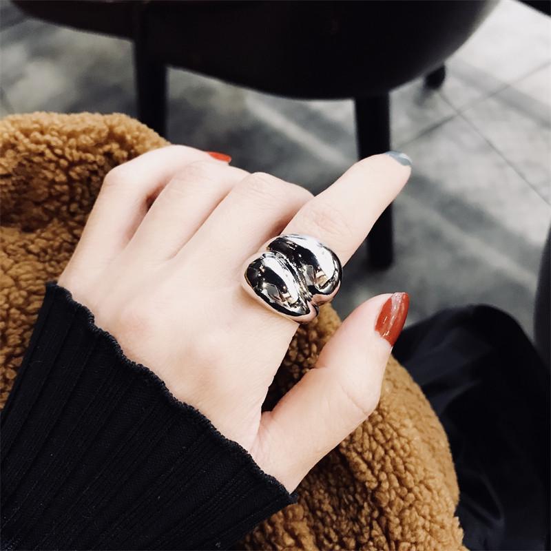 Gold Smooth Surface Female Adjustable Ring Wedding Rings For Women Jewelry Accessories