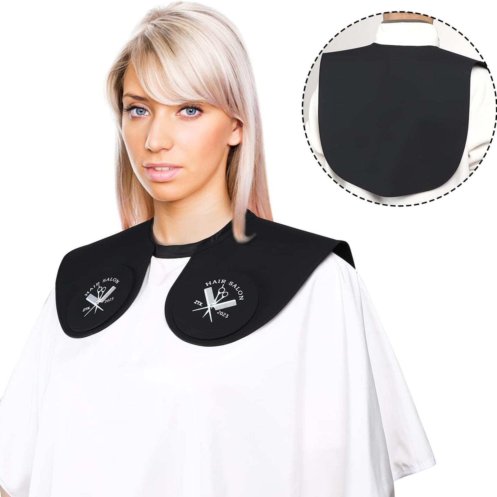 

Hair Cutting Guide Collar Silicone Waterproof Hair Dye Cape Soft Salon Haircut Neck Guard Green