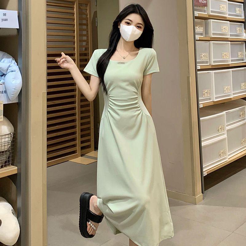 ZZ Schickes Koreanisches Retro Frühjahrs- und Herbst-Zweiteiler: Sexy Trägerkleid + Hemdkleid