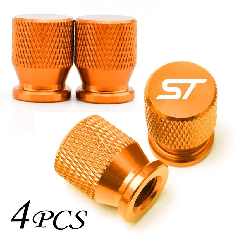 Car Accessories Wheel Tire Valve Airdust Waterproof Caps Tyre Stem Covers For Ford ST FOCUS 2 3 Mondeo Fiesta Kuga MK2 MK3 MK4