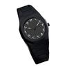 Matte Black Quartz Watch with Middle Eastern Style
