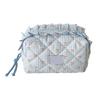 Tartan Makeup Bag With Multiple Layer Compartments For Cosmetics Jewelry And Accessories