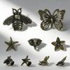 1pc Zinc Alloy Vintage Cabinet Knobs Decorative DIY Furniture Hardware Drawer Pull Handles Animal Shape Butterfly Cabinet Knobs