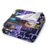 Rapper Music JUL  Flannel Blanket  Warm Soft Throw Blanket for Bedroom Travel Comfortable Bedspread Sofa Bed Cover