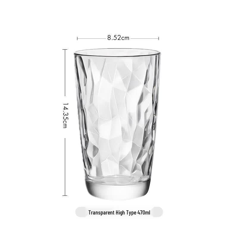 ZhiMei Global Heat-Resistant Diamond Glass Tumbler Set
