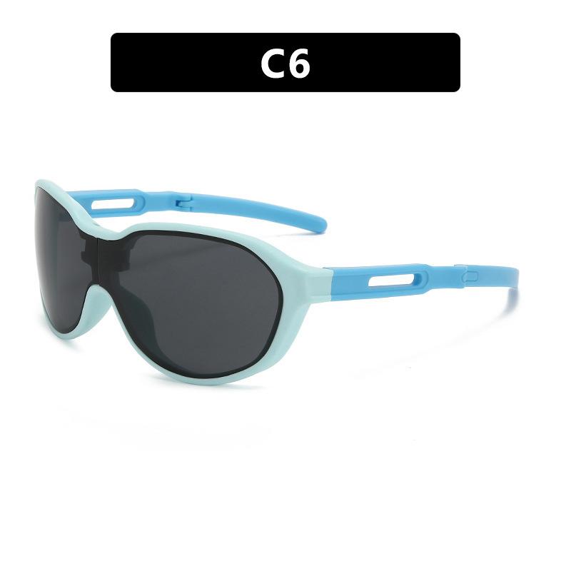 Kids Foldable Sunglasses for Outdoor Sports Windproof Protective Goggles with UV400 Protection for Children's Cycling