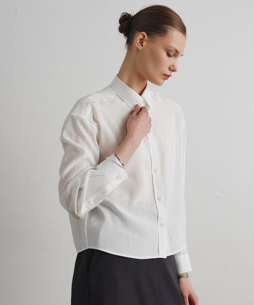 Aheule Light Tailored Shirt_White