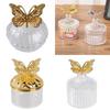 Crystal Plastic Candy Container 3D Gold Silver Butterflies For Event Tabletop Decoration