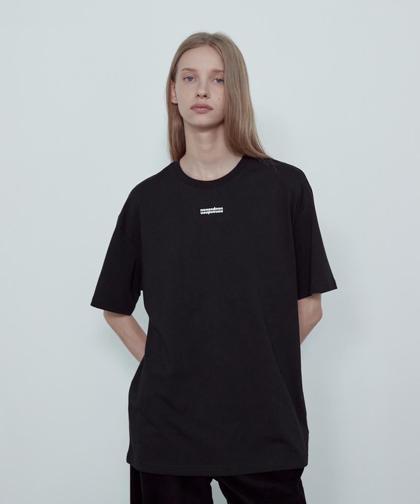 Non And Non Neck Rubber Logo Cotton T-Shirt_Nhts5263