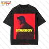 Starboy Weeknd Xo Daft Musicpunk Poster Maglietta Oversize Vintage THNR