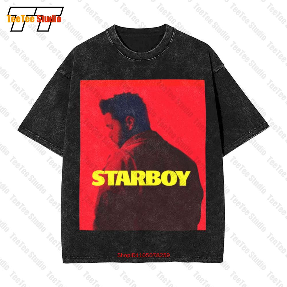 Starboy Weeknd Xo Daft Musicpunk Постер Винтажная Оверсайз Футболка THNR S