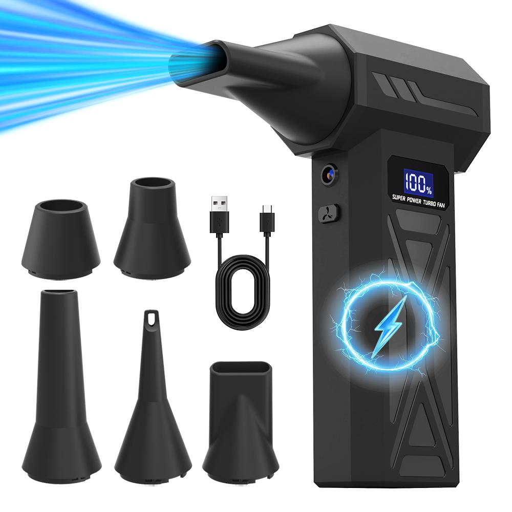 

Mini Turbo Jet Fan P70 Handheld Blower Brushless Motor 130000RPM 52m/s Industrial Fan for Car Cleaning & Home Use