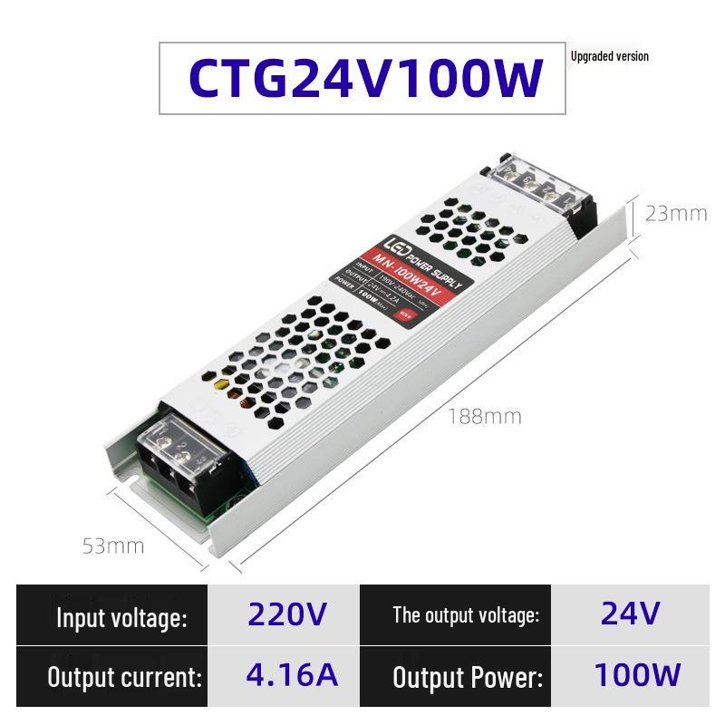 Ultra-Thin 12V DC To 24V LED Strip Power Supply