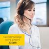 Micro-casque Jabra BIZ 2300 USB UC Duo - Noir - Perche Télescopique - Stéreo - Sur-oreille