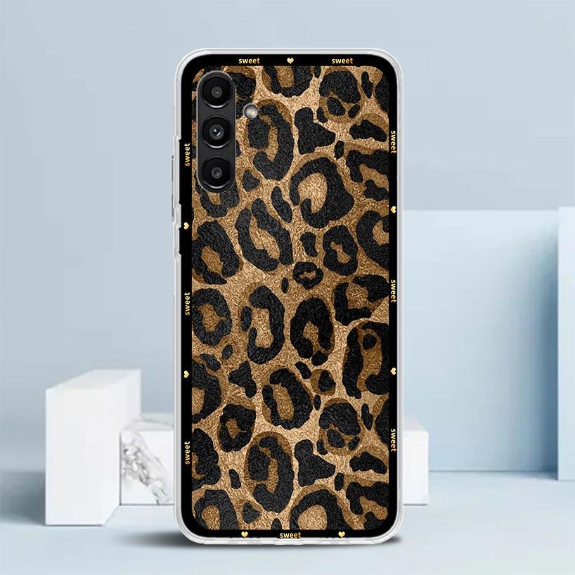 Animal Leopard Print Phone Case For Samsung Galaxy A17 A37 A57 A16 A15 A14 A13 A56 A55 A54 A53 A36 A35 A34 A33 A26 A25 A24 A23 G