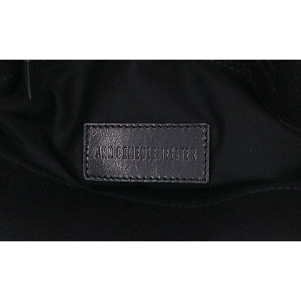 ANN DEMEULEMEESTER All leather Tote Bag blackUsed