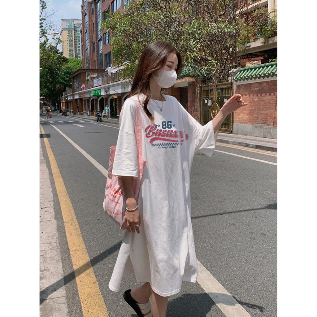 Special summer dress fashion short sleeve loose long knee maternity skirt summer