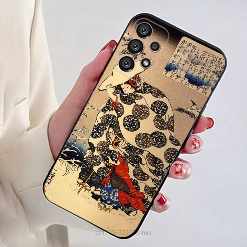 Japan Style Ukiyo-e New Phone Case For Samsung Galaxy A54,34,24,73,53,52,52S,04S,04E,A72 Cover