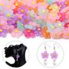 20pcs 20.5x21mm Flower Acrylic Beads Colorful Five Petals Flower Loose Beads For Jewelry Making DIY Bracelet Earrings Keychain