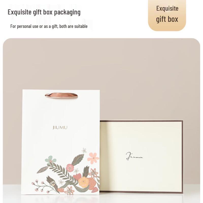 JIUMU Women's Pure Wool Embroidered Scarf Shawl