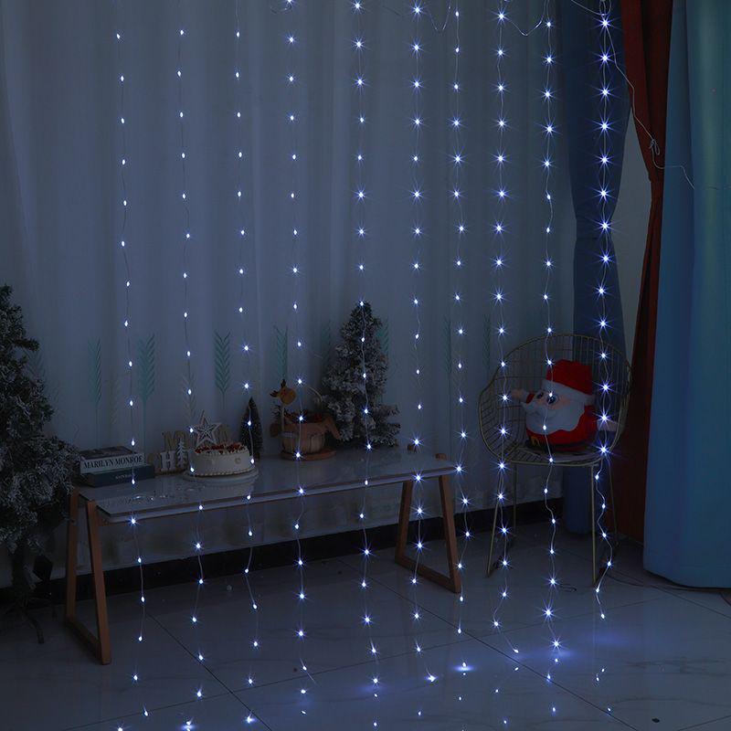 Fairy String Lights for Bedroom & Dorm Décor - Romantic Floor-to-Ceiling Curtain Lighting for Influencers