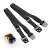 2Pcs Seat Belt Maximum 95cm Furniture Anchors Black Anti Tip Straps Cabinet Securing