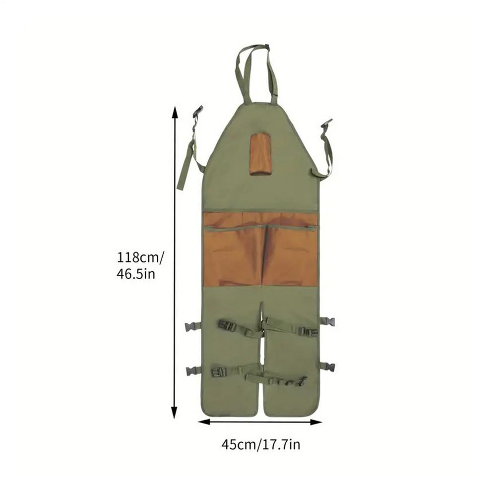 Garten-Schürze Mehrere Taschen Wasserdicht Garten-Arbeitskleidung Schürze BBQ Auto Mechaniker Mechaniker Werkzeug Verstellbar Leichte Schürze