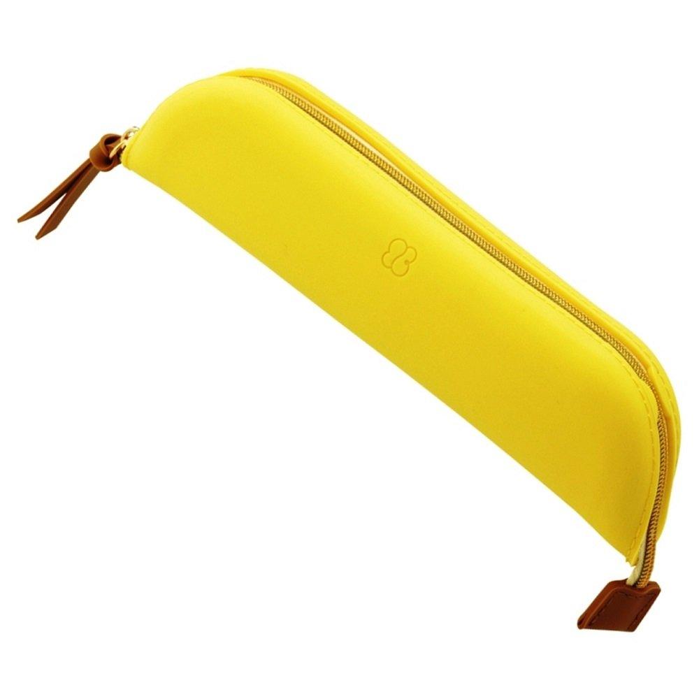 LIHIT LAB Tray Pen Case Bloomin Lemon Yellow A7730-5