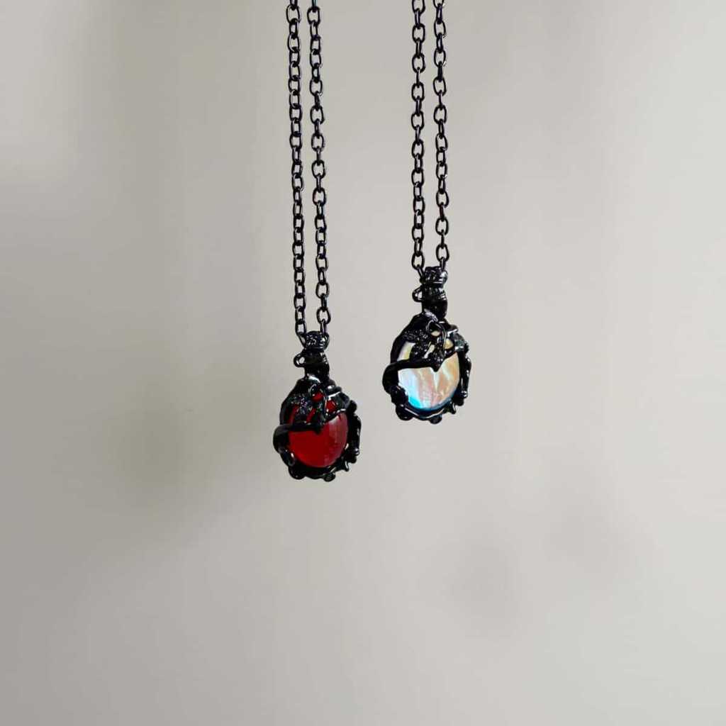 Vintage Alloy Necklace With Starry Sky Pendant For Party Wear