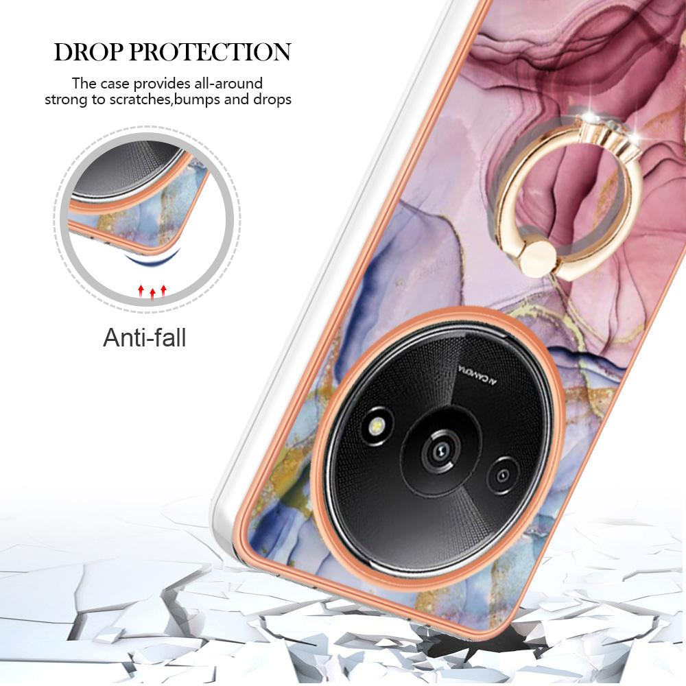 YB IMD Serie-17 Stil-E För Xiaomi Redmi A3/Poco C61 4G Slim Fodral 2.0mm Ställ TPU Telefonskal