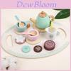 Wooden Childrens Tea Set With Pretend Play Accessories For Kids Educational Toy