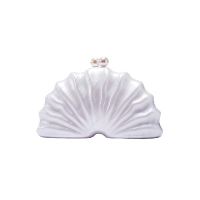 New In Handbag Clutch Bag Fashion Crossbody Evening Wedding Special Shell Acrylic Shoulder Women's Luxury Famous Brand Party Bag