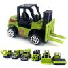 6Pcs/Set Educational Toys Alloy Plastic Engineering Truck Car Construction Model Vehicle Loader Tractor Excavator For Kid Gifts