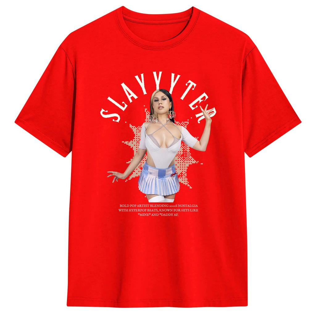 Hyperpop Dreams A Tribute To Slayyyter Tshirt Summer Vintage Tshirts 100 Cotton Hip Hop Tee Shirt For Male Design Clothes