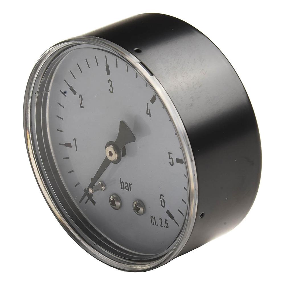 Easy Installation Pressure Gauge Pressure Meter 0-6 Bar Gauge Air Pressure Gauge Easy Installation Leak-Proof Connection