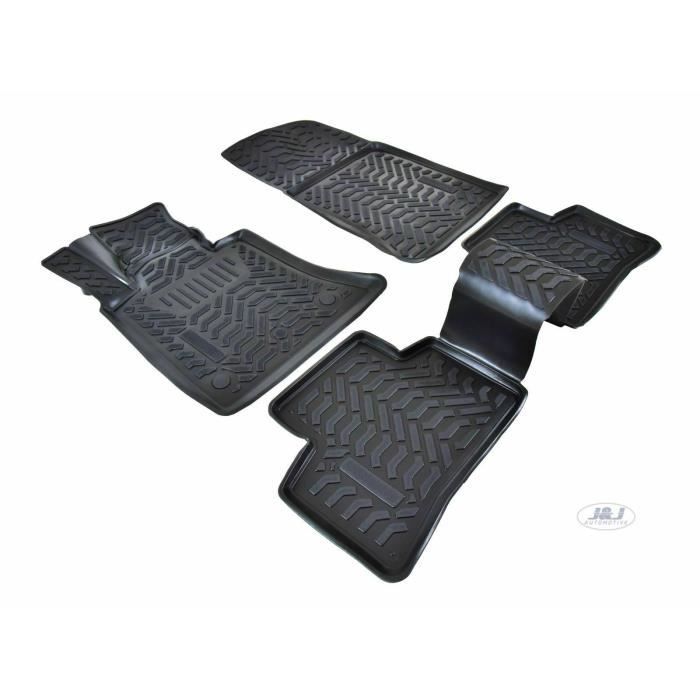 Tapis De Sol En Caoutchouc - J&J AUTOMOTIVE - Mercedes GLK X204 - Sur Mesure - Antidérapant - TPE Non Toxique