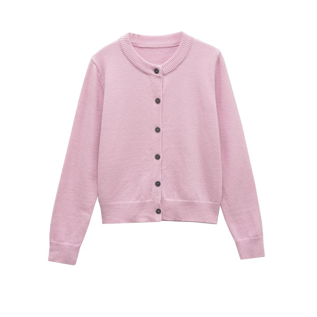European and American style, new women's clothing, foreign style, fashionable crew neck wool blended jacket 6771104